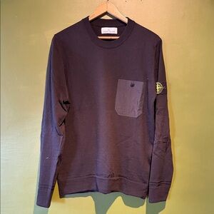 Stone Island Dark Gray Crewneck Sweater